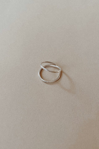 Tiny Diamond Double Ring
