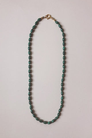 Beaded Malachite Necklace