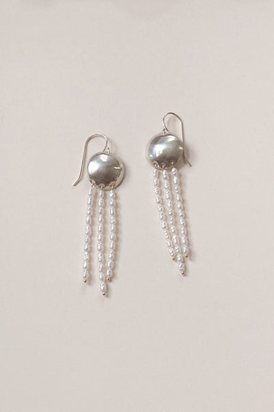 Silver Pearl Earrings