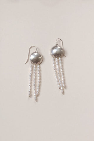 Silver Pearl Earrings
