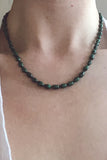 Beaded Malachite Necklace
