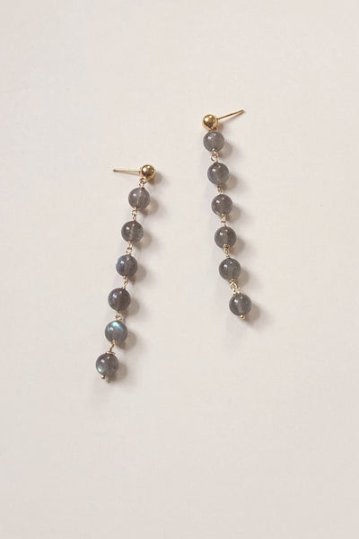 Labradorite Ball Earrings