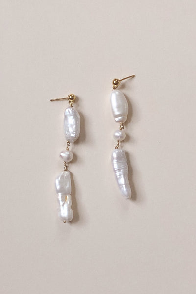 Long Pearl Earrings