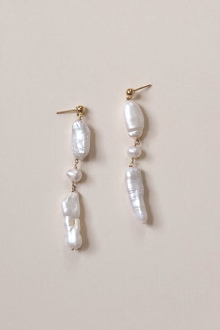 Long Pearl Earrings
