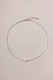 Silver + Pearl Necklace