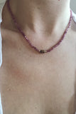 Pink Tourmaline + Turquoise Necklace