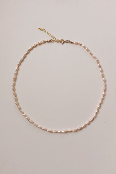 Pink Pearl Choker Necklace
