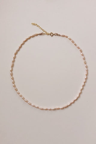 Pink Pearl Choker Necklace