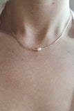 Silver + Pearl Necklace
