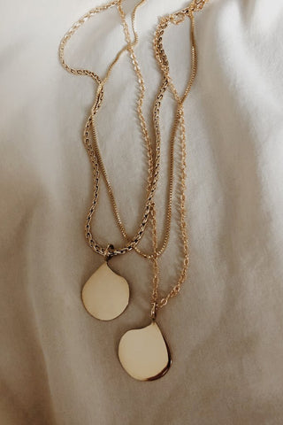 Droplet Necklace I | Link or Rope Chain