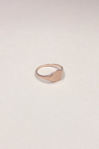 Rose Gold Signet Ring