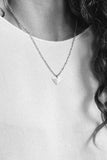 Heart Necklace | Curb or Link Chain