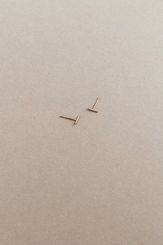 Bar Studs | Silver or Gold