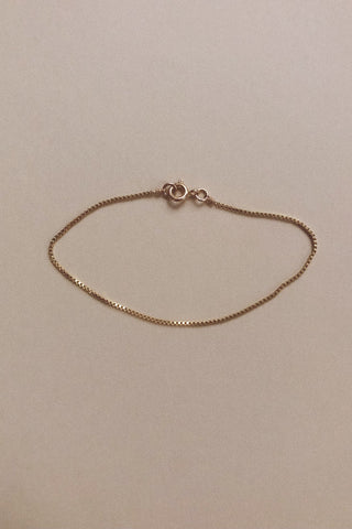 Fine Box Chain Bracelet