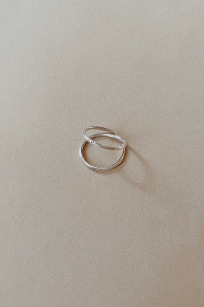 Tiny Diamond Double Ring