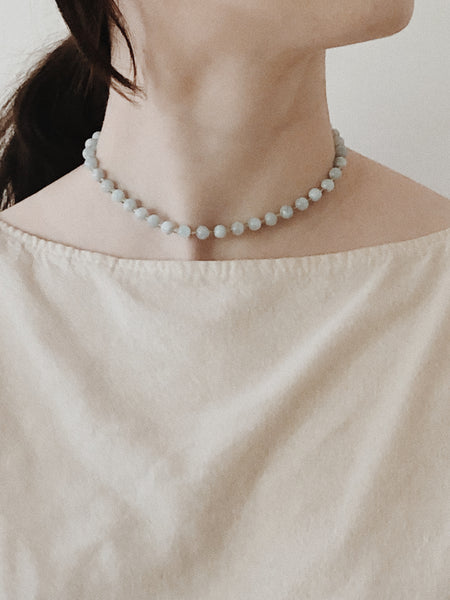 Aquamarine/Peridot Necklace