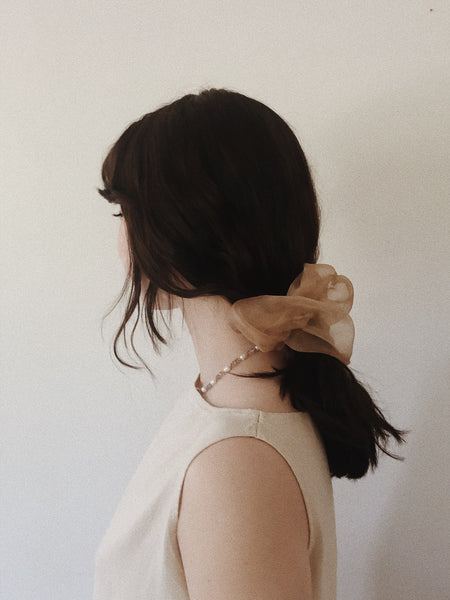 Lasso La Lune Silk Organza Scrunchie