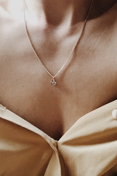 Silver Quartz Necklace